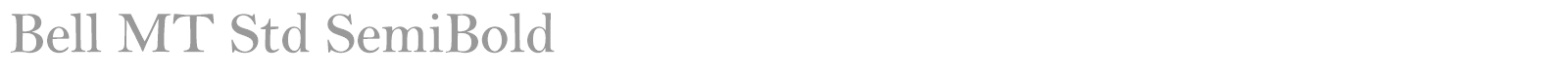 Bell MT Std font preview