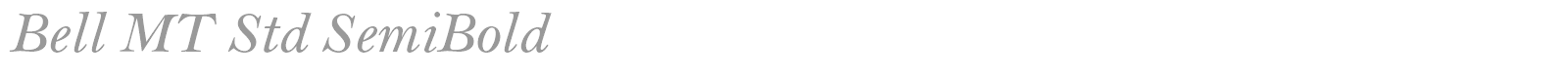 Bell MT Std font preview