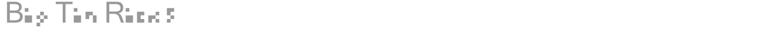 Big Tin Rick 5 font preview