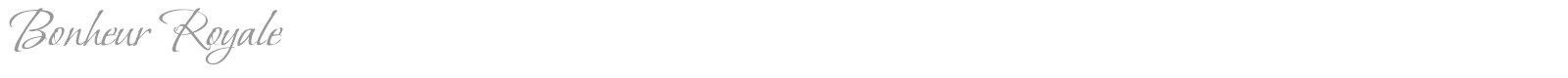 Bonheur Royale font preview