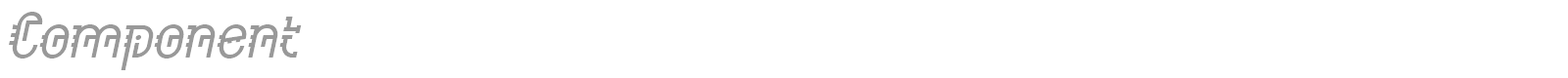 Component Italic font preview