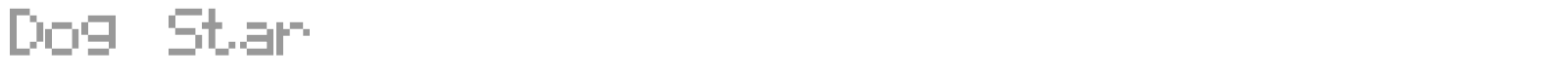 Dog Star font preview