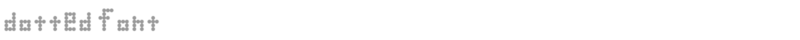dotted font font preview