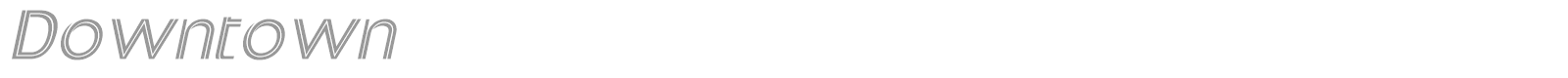 Downtown font preview