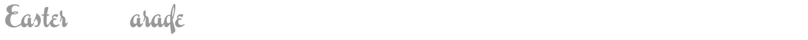 Easter Parade font preview
