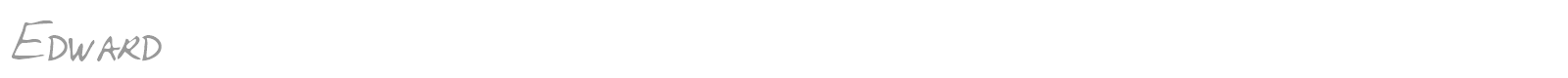 Edward font preview