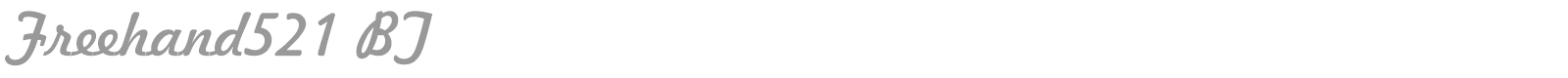 Freehand521 BT font preview