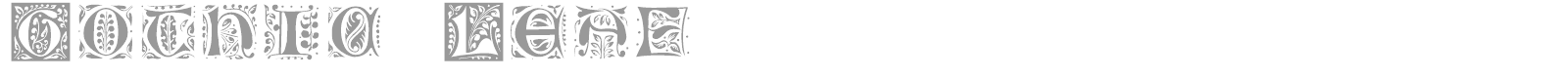 Gothic Leaf font preview