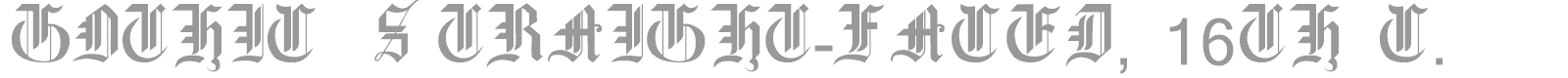 Gothic Straight Faced font preview