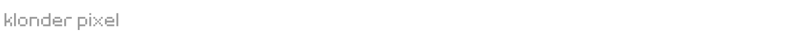 klonder pixel font preview