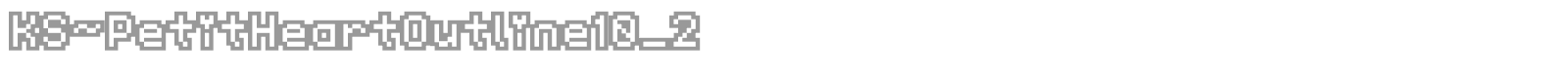 KS-PetitHeartOutline10_2 font preview