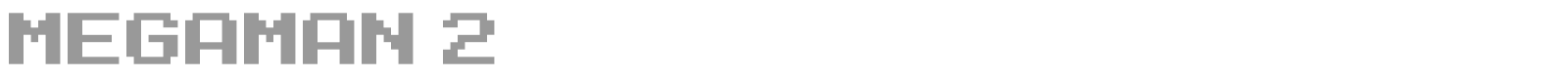 MegaMan 2 font preview