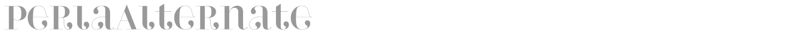PerlaAlternate font preview