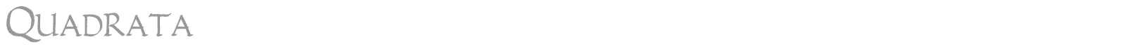 Quadrata font preview