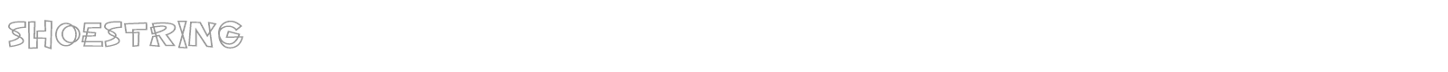 ShoeString font preview