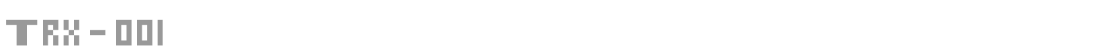 Trx - 001 font preview