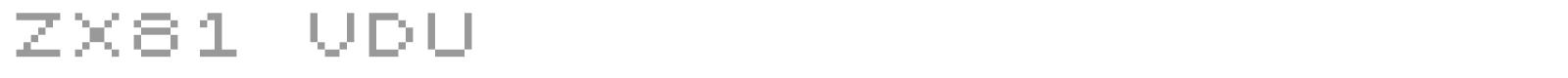 ZX81 VDU font preview