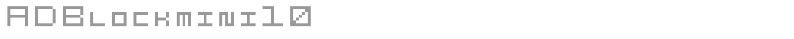 ADBlockmini10 font preview
