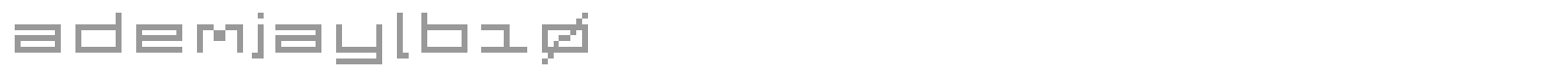 ADemjaylb10 font preview