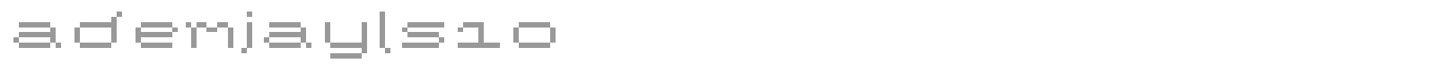 ADemjaylb10 font preview
