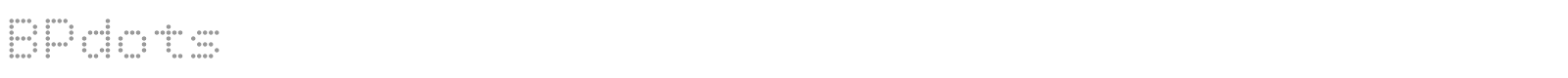 BPdots font preview