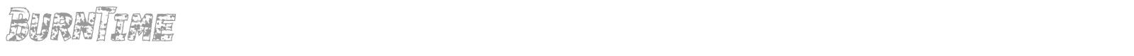 Burn Time font preview