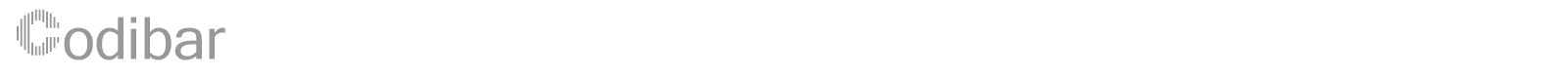 Codibar font preview
