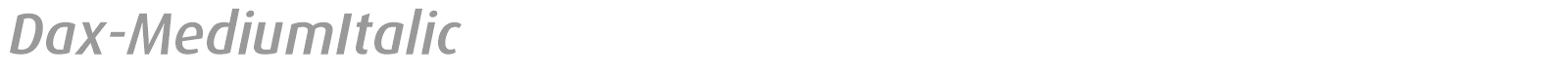 Dax-MediumItalic font preview