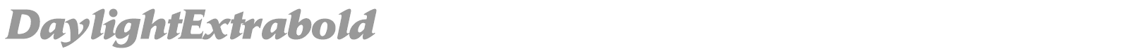 DaylightExtrabold font preview
