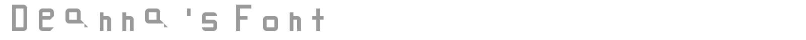Deanna's Font font preview