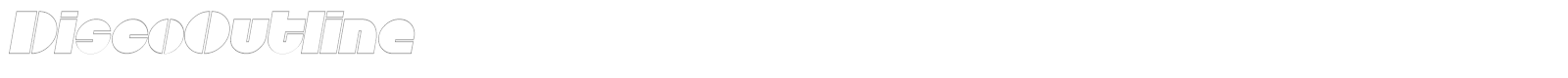 DiscoOutline font preview