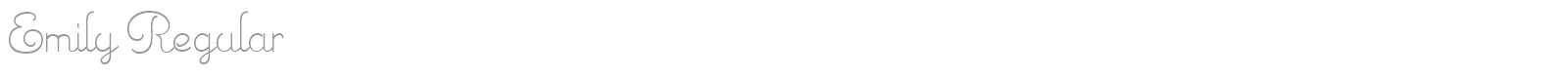 Emily Regular font preview
