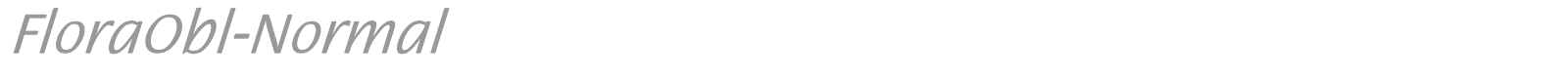 FloraObl-Normal font preview