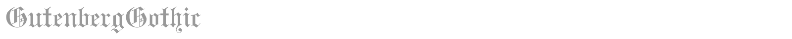 GutenbergGothic font preview