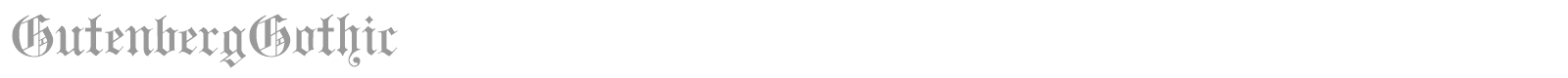 GutenbergGothic font preview