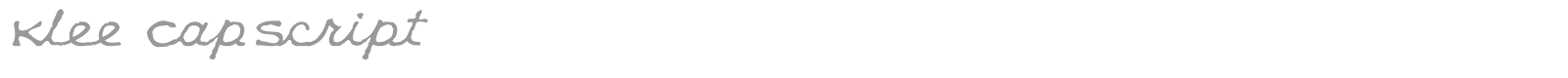 Klee Capscript font preview