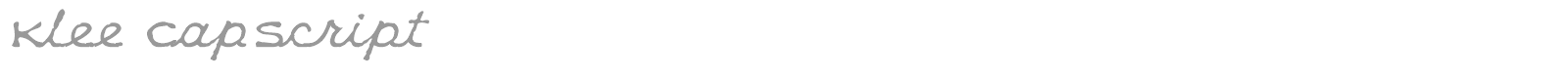 Klee Capscript font preview