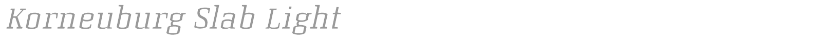 Korneuburg Slab Regular font preview