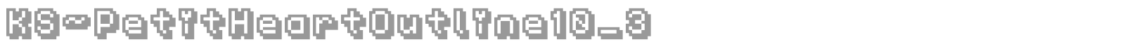 KS-PetitHeartOutline10_3 font preview