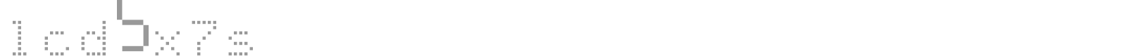 lcd5x7s font preview