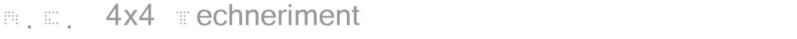 N.E. 4x4 Techneriment font preview
