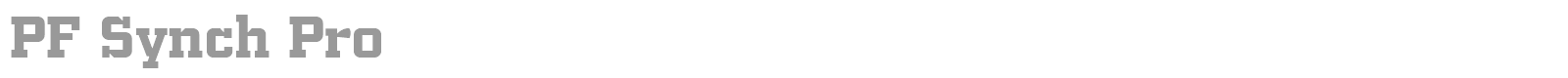 PF Synch Pro font preview