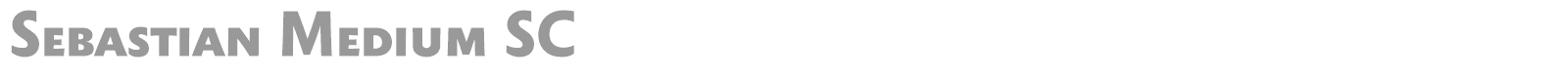 Sebastian Medium SC font preview