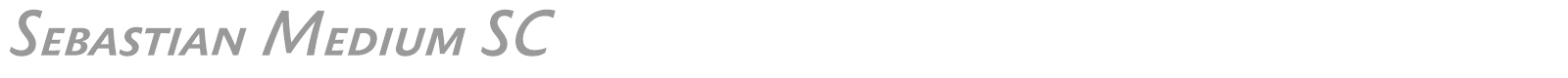 Sebastian Medium SC font preview