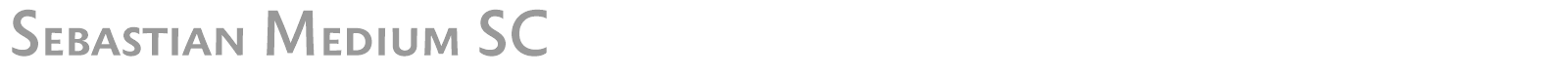 Sebastian Medium SC font preview
