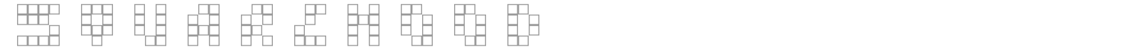 Squarehood font preview