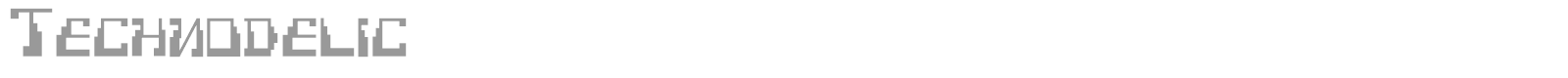 Technodelic font preview