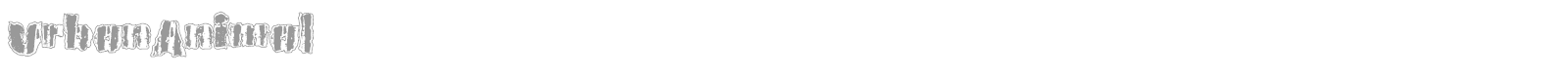 Urban Animal font preview