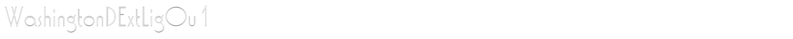 WashingtonDExtLigOu1 font preview