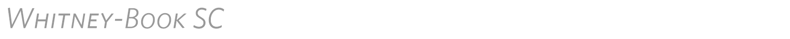 Whitney-Book SC font preview